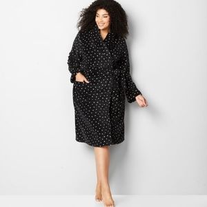 Plush Pink Dot Robe